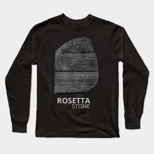 Rosetta Stone| Ancient Egypt Archeology| Egyptology Long Sleeve T-Shirt